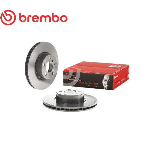 จานเบรกคู่หน้า Brembo High Carbon (HC) เจาะรู – Mercedes-AMG A45 / CLA45 / GLA45