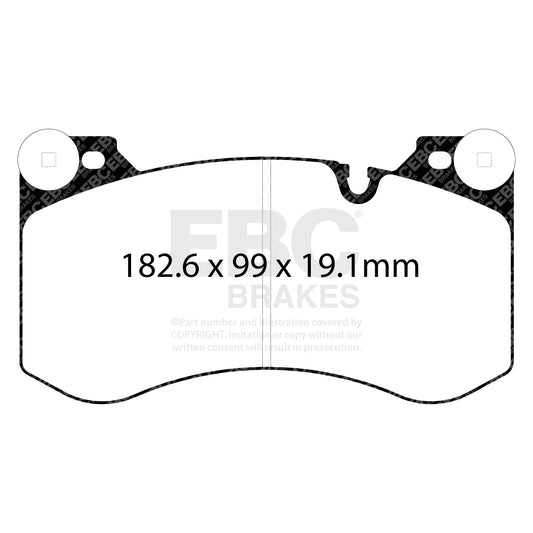 ผ้าเบรกหน้า EBC RP-X™ DP82454RPX – สำหรับ BMW M2 G87 / M3 G80 G81 / M4 G82 G83 (จานหน้า 380 มม.)