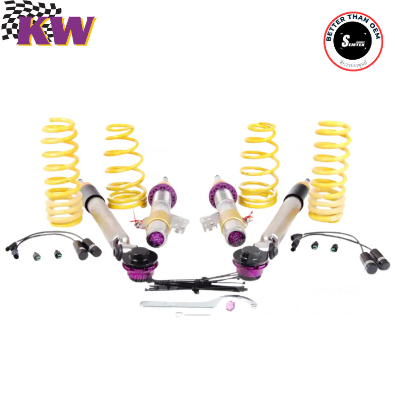 โช้คสตรัทปรับเกลียว KW V3 พร้อมกับ EDC BMW F30 F31 F32 F33