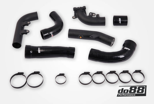 do88 Toyota Yaris GR Pressure pipes for do88 IC, Black hoses