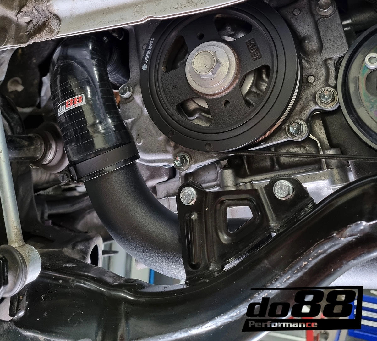 do88 Toyota Yaris GR Pressure pipes for do88 IC, Black hoses