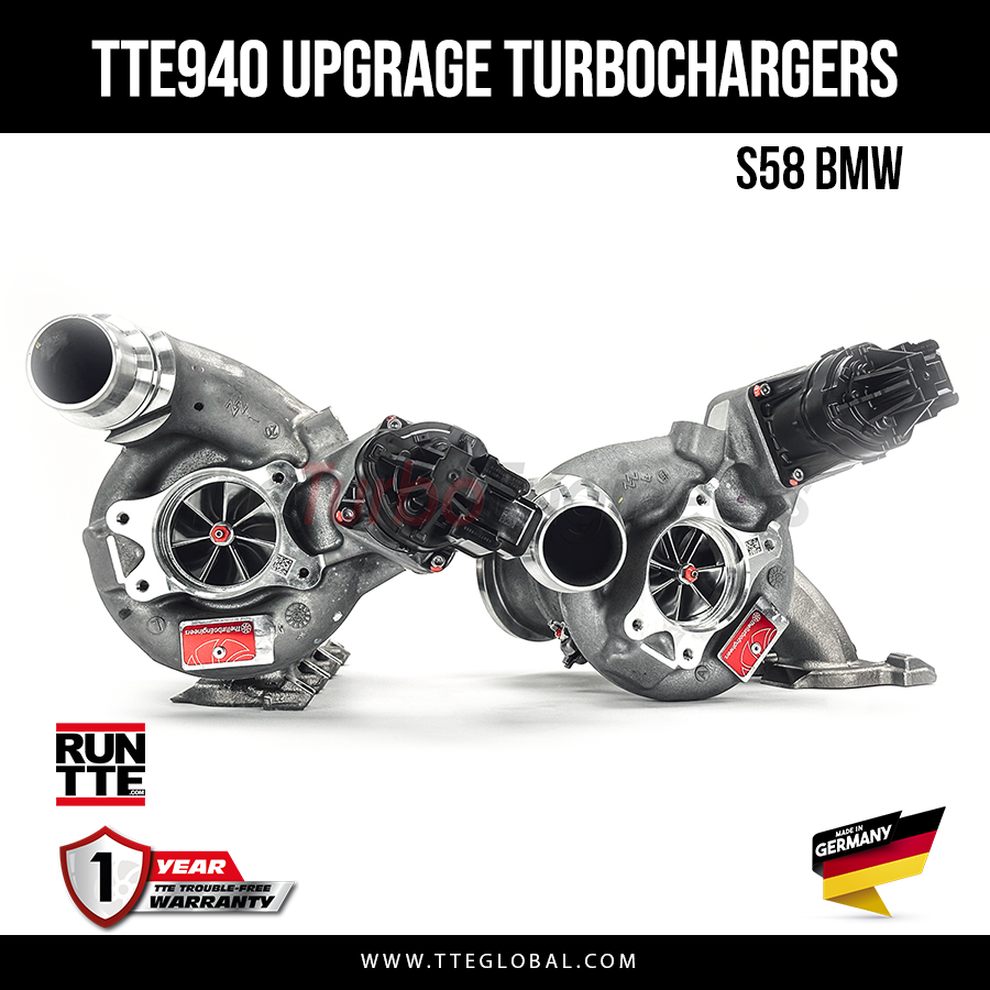 TTE940 5149 REMAN BMW S58 G80/G82 M3 / M4 UPGRADE TURBOCHARGERS & INLETS & HEAT SHIELDED