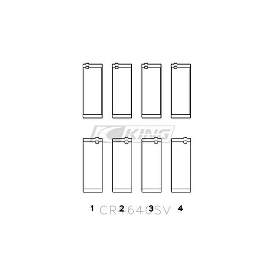 King CR4640SV – ชาร์ปก้านสูบ (OE & Sputter Replacement SilverCore™) สำหรับ BMW B48 2.0L / MINI 2.0T