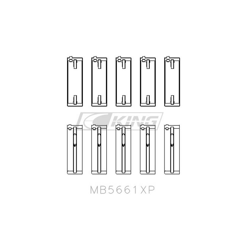 King MB5661XP – ชาร์ปข้อเหวี่ยง (Racing XP Series, pMaxBlack™) สำหรับ Audi/VW – ADZ / AWT / APK / BHP / BPY / AKS