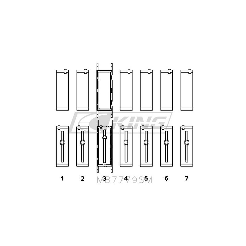 King MB7779SM – ชุดชาร์ปข้อเหวี่ยง (OE Replacement SM Series) สำหรับ BMW B58 / Toyota Supra 3.0L