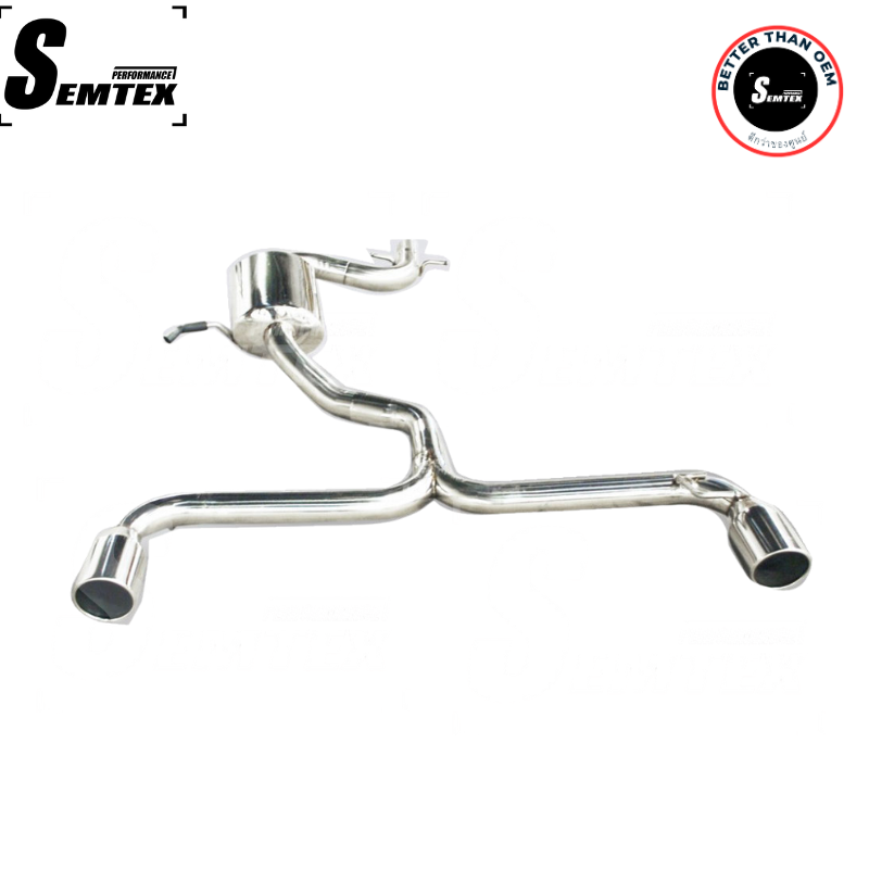 ท่อหลังแคท 2.5 นิ้ว ปลาย 3.5 นิ้ว Semtex performace สำหรับ Golf MK6 GTi