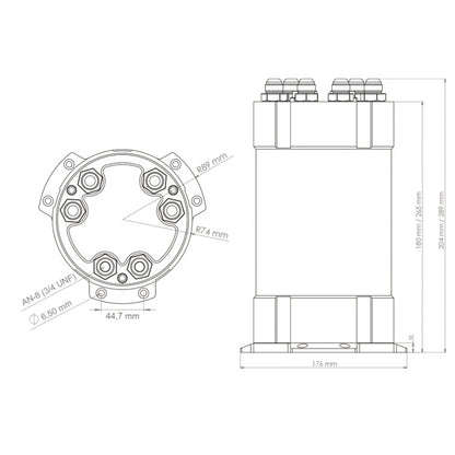 2G Fuel Surge Tank 3.0 liter for external fuel pumps