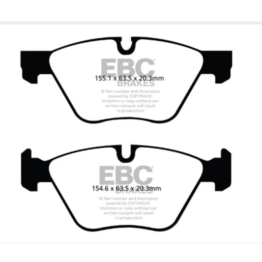 ผ้าเบรค EBC Brakes รุ่น Yellowstuff/ ผ้าเบรคหน้า BMW F10 F11 (518,520,523,525,528) ขนาดจาน 330 MM