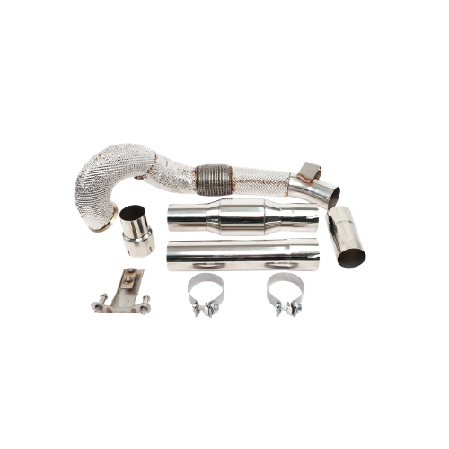 EM 4” AWD Exhaust High Flow Catless Downpipe for 2.0T MQB Platform