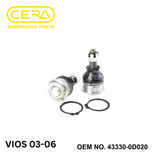 ลูกหมากปีกนกล่าง Toyota Vios 03-06 Cera suspension