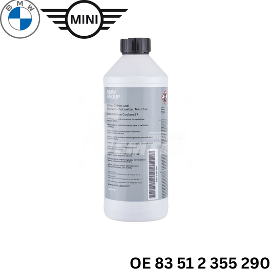 น้ำยาหม้อน้ำ BMW MINI สีฟ้า ชนิดเข้มข้น ขนาด 1.5 ลิตร