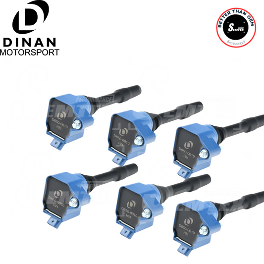 ชุดคอยล์จุดระเบิดสีแดง Dinan สำหรับเครื่องตระกูล B จำนวน 6 ตัว