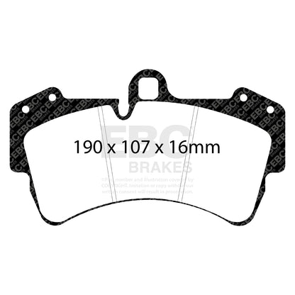 ผ้าเบรกหน้า EBC Bluestuff DP51473NDX – สำหรับ Audi Q7 4L, Porsche Cayenne 9PA และ VW Touareg Mk1 ( 18z )