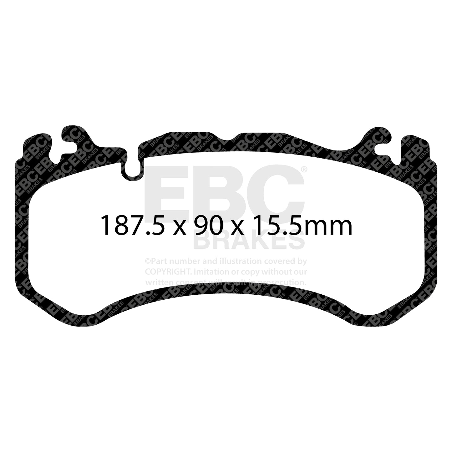 ผ้าเบรกหน้า EBC Bluestuff DP51939NDX – สำหรับ Mercedes-Benz C-Class (W205 / C205), CLS (C218) และ E-Class (W212 / W213)