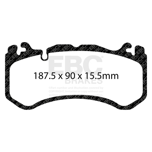 ผ้าเบรกหน้า EBC Bluestuff DP51939NDX – สำหรับ Mercedes-Benz C-Class (W205 / C205), CLS (C218) และ E-Class (W212 / W213)