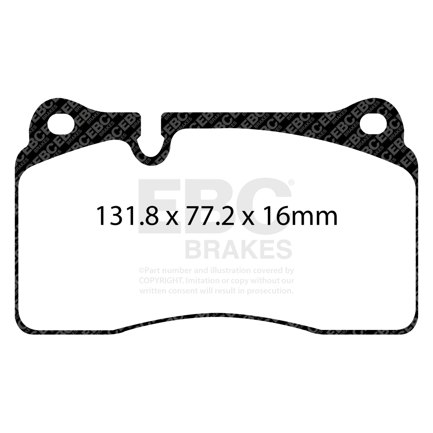 ผ้าเบรกหน้า EBC Bluestuff DP52070NDX – สำหรับ Audi RS3 (8P) และ Audi TTRS (8J)