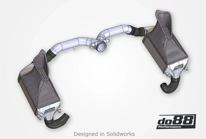 Porsche 911 Turbo (997.1) Intercooler kit MERA with Y-pipe