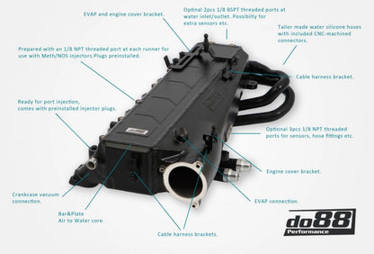 ท่อร่วมไอดี do88 Charge Cooler Manifold สำหรับเครื่องยนต์ B58 Gen 2 – BMW G-Series และ Toyota GR Supra A90