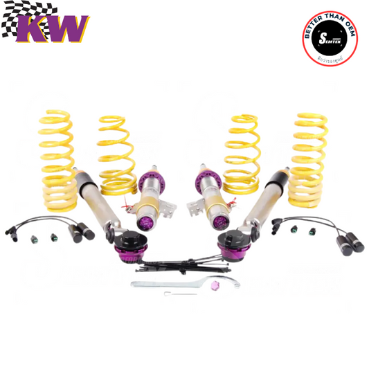 โช้คสตรัทปรับเกลียว KW V3 พร้อมกับ EDC BMW F30 F31 F32 F33