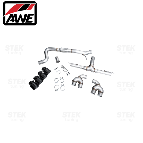 ท่อไอเสีย AWE Track Edition Exhaust – MK8 Golf R (Diamond Black Tips 4.5") สำหรับ Golf MK8 R