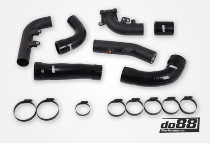 do88 Toyota Yaris GR Pressure pipes for do88 IC, Black hoses