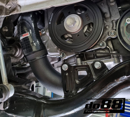 do88 Toyota Yaris GR Pressure pipes for do88 IC, Black hoses