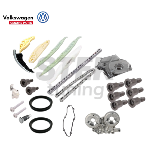 ชุดโซ่ครบชุด (Full Timing Chain Kit) VW/Audi EA888 Gen.3 (เฉพาะ R / TT / TTS / S3) – Genuine VW / Audi