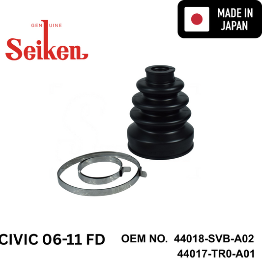 ยางหุ้มเพลาทั้งชุด (คู่ซ้ายขวา) HONDA CIVIC FD 2006-2011 1.8 2.0 SEIKEN
