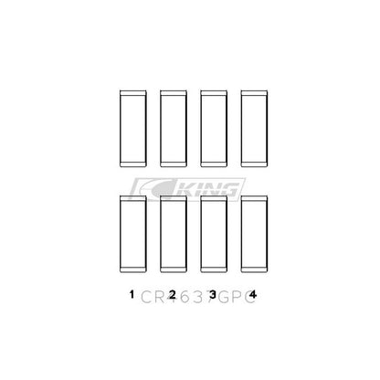 King CR4637GPC – ชาร์ปก้านสูบ (Racing GPC Series, Polymer Coated) สำหรับ Audi/VW EA888 1.8–2.0 TFSI