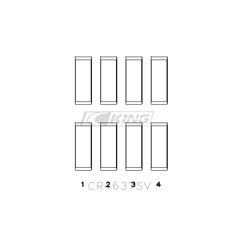 King CR4637SV – ชาร์ปก้านสูบ (OE Replacement SilverCore™) สำหรับ Audi/VW EA888 1.8–2.0 TFSI