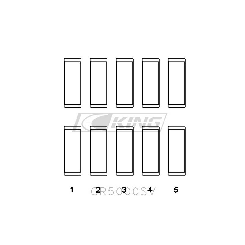 King CR5000SV – ชาร์ปก้านสูบ (OE Replacement SilverCore™) สำหรับ Audi 2.5L 5 สูบ – CEPA / CEPB / CTSA / CZGA / CZGB