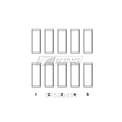 King CR5000SV – ชาร์ปก้านสูบ (OE Replacement SilverCore™) สำหรับ Audi 2.5L 5 สูบ – CEPA / CEPB / CTSA / CZGA / CZGB