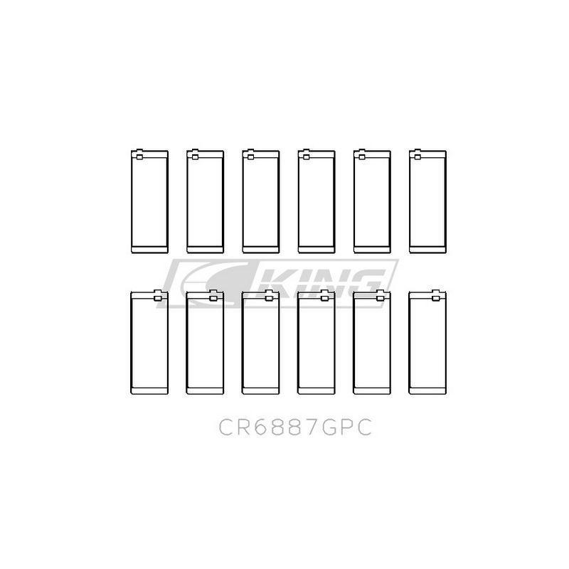 King CR6887GPC – ชาร์ปก้านสูบ (Racing GPC Series) สำหรับ BMW B58 / Toyota Supra 3.0L