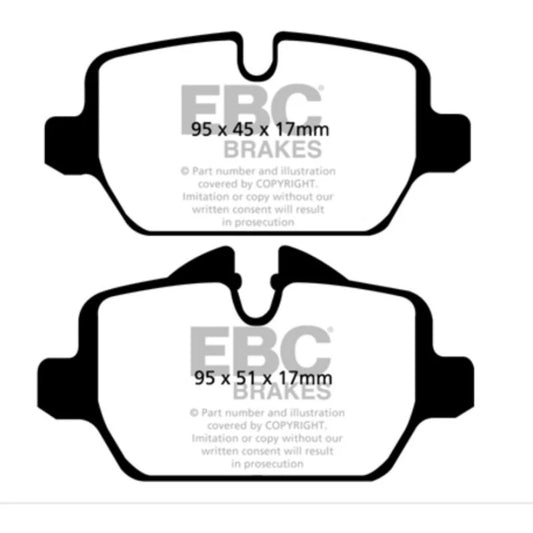 ผ้าเบรค EBC Brakes รุ้น Greenstuff / ผ้าหลัง BMW E90 320, 318 ขนาดจาน 296MM