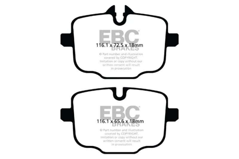 ผ้าเบรค EBC Brakes รุ่น Yellowstuff/ ผ้าเบรคหลัง BMW F10 518 520 523 525 528 จานขนาด 320 mm