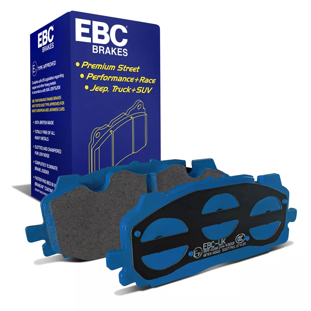 ผ้าเบรกหน้า EBC Bluestuff DP52277NDX – สำหรับ Audi A6/A7/A8 (C8/D5), Q7/Q8, RS3 8Y, RS4/RS5 B9, e-tron และ VW Touareg Mk3