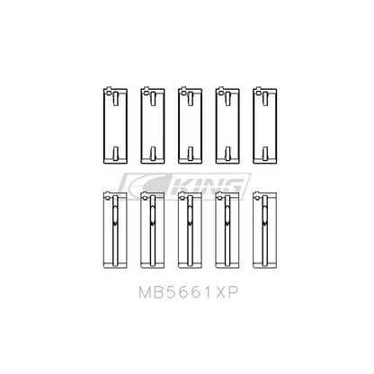 King MB5661XP – ชาร์ปข้อเหวี่ยง (Racing XP Series, pMaxBlack™) สำหรับ Audi/VW – ADZ / AWT / APK / BHP / BPY / AKS
