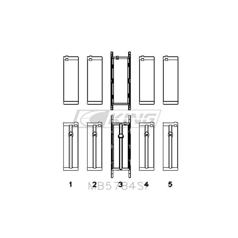 King MB5784SI – ชุดชาร์ปข้อเหวี่ยง (OE Replacement SI Series) สำหรับ BMW N20B20 2.0L