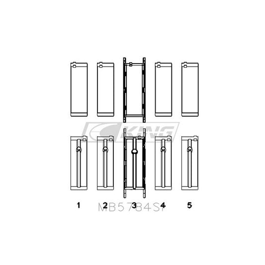 King MB5784SI – ชุดชาร์ปข้อเหวี่ยง (OE Replacement SI Series) สำหรับ BMW N20B20 2.0L